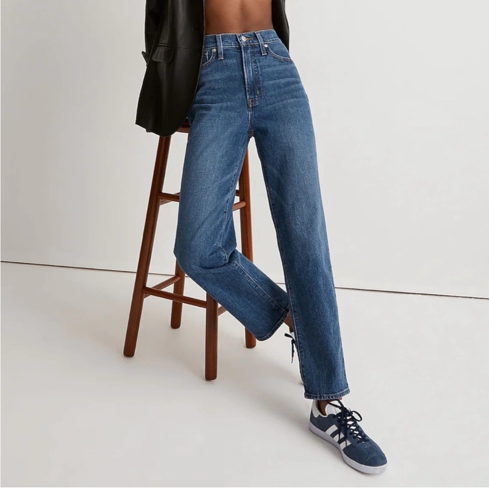 Madewell Sz 28 The Perfect Vintage Straight Blue Denim Jeans